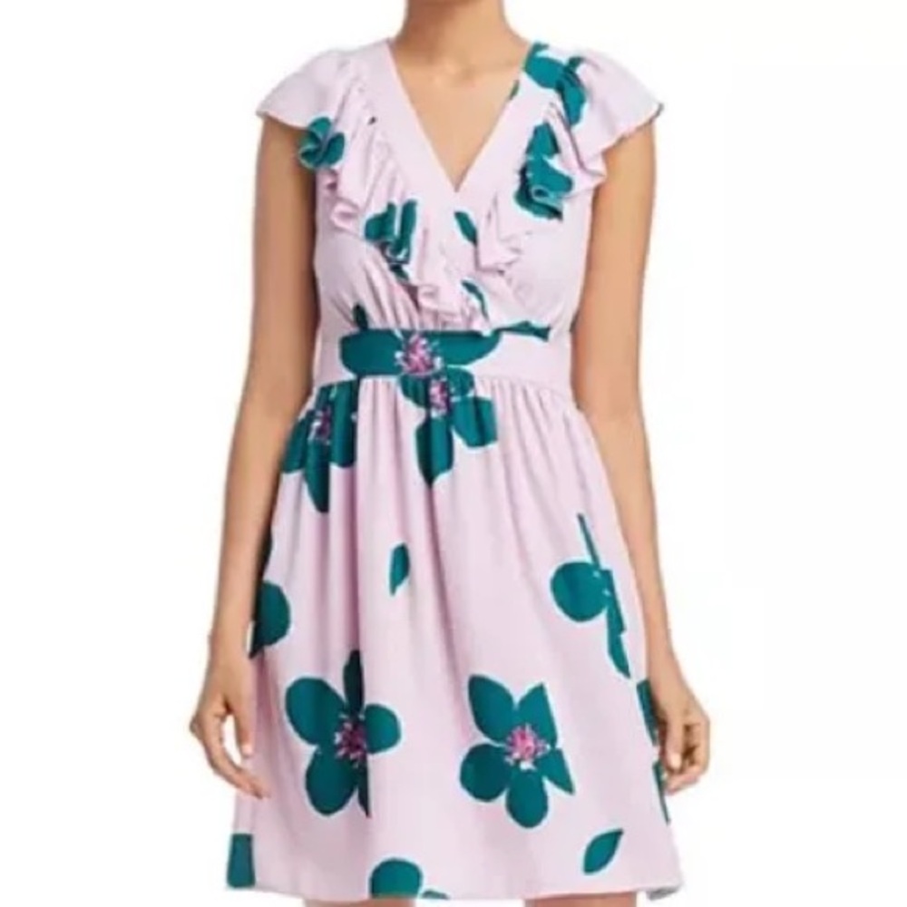 NWOT kate spade Lt Purple/pink Dress with green Floral Print